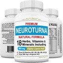 Soutien de la neuropathie Supplément de nerf avec 600 mg d'acide lipoïque alpha pur - Formule de force maximale, Fortifier les nerfs dans les doigts, les mains, les orteils et les pieds - Meilleur soutien périphérique - 120 capsules