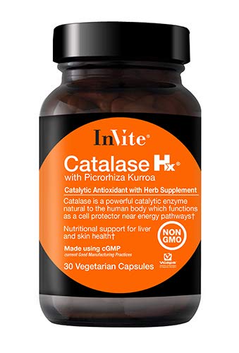 Invitez Santé Catalase Hx (avec Picrorhiza Kurroa), soutient le foie, la santé de la peau, supplément alimentaire non OGM, 30 capsules végétariennes (paquet de 1)