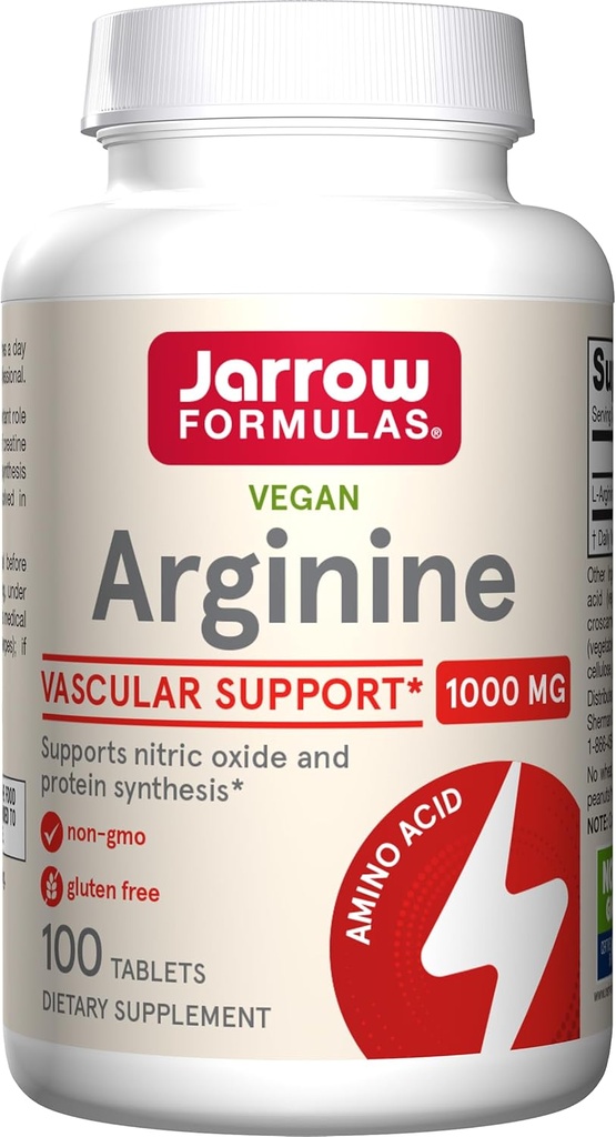Jarrow Formules, L-Arginine 1000 Mg Tablets, 100 Tellen
