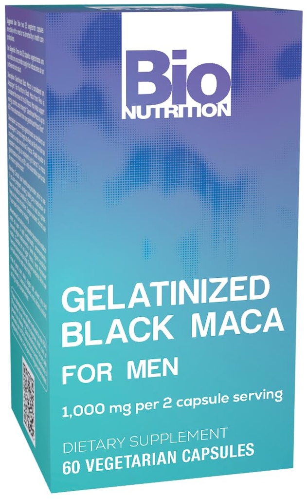 Bio Nutrition onverzadigd Black Maca 60 Vegetarische Capsules 