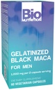 Bio Nutrition Gélatinisée Black Maca 60 Capsules végétariennes : 1 500 mg par portion