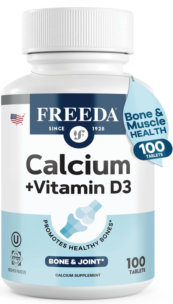 GRATISDA Calcium 600 mg met vitamine D3 400 IE Essentiële Bone Support Supplement 