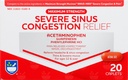 Rite Aid Ernstige Sinus Geneeskunde en Neus Decongestant, maximale sterkte - 20 Caplets 