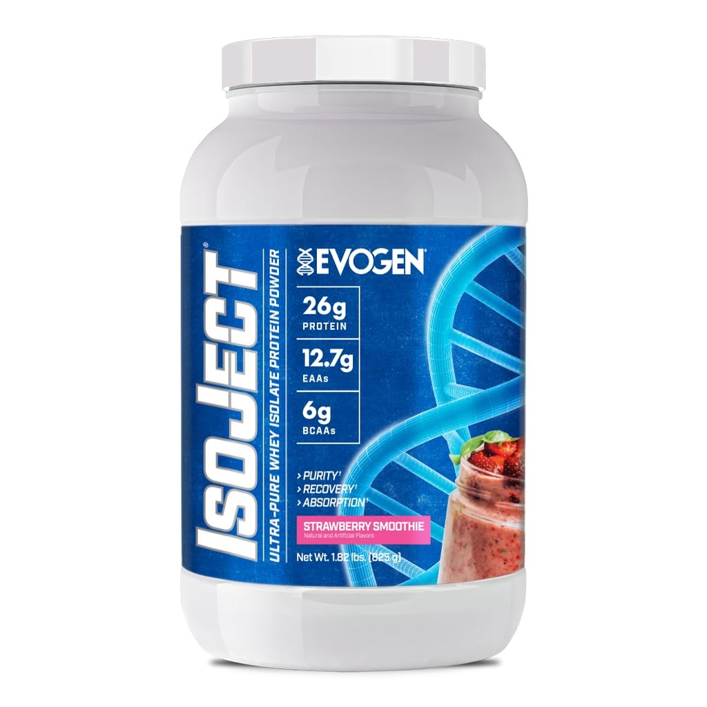Evogen Isoject - Whey Protein Isolaat Ultra-Pure Wei Proteïne Poeder met Ignitor Enzymen, BCAA's, en EAA's Enhanced Absorptie & Recovery