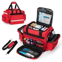 Damero Professionele Medische Bag Leeg, Eerste Reager Trauma Bag met afneembare Dividers voor thuiszorg, EMT, EMS, Red(Bag ALLEEN)