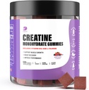 Creatine Gummies - Creatine Monohydraat Gummies for Men & Women - 5g Creatine Monohydraat per Serving- Verhoog Focus, Kracht, Endurance - Build Muscle, Sugar Free,Vegan, Non-GMO 120 Ct
