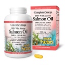 Omega complet par facteurs naturels, huile de saumon sauvage d'Alaska, soutient la santé du coeur et du cerveau avec Omega-3 DHA et EPA, 180 softgels (180 portions)
