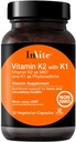 Invite Health Vitamine K2 met K1 - Ondersteunt bot en Circulatory Health - Vitamine K2 als MK7 en K1 en Phytonadion - 30 Vegetarische Capsules (2-pack)