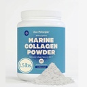 Zen Principe Marine Collagène Peptides Poudre 1,5 lb. Poisson sauvage, non-OGM. Soutient la peau saine, les cheveux, les articulations et les os. Protéines hydrolysées de type 1 et 3. Acides aminés. Sans saveur, facile à mélanger.