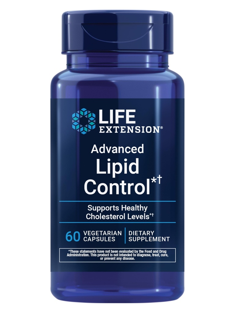 Life Extension Advanced Lipide Control, amla Extract, Indian Gooseberry, Heart Health, endothelial Health, Vegetarisch, Glutenvrij, 60 Capsules