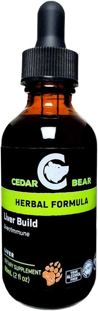 Cedar Bear Lever Bouw een vloeibare kruidensupplement dat helpt versterken lever en galblaas functie 2 Fl Oz