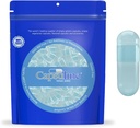 Capsulin Spirulina Gekleurd Maat 0 Lege Vegan Capsules Blauw/Blauw - 100 Telling - Vegetarisch Lege Pill Capsules - DIY Plantaardige Capsule Filling - Veggie Pill Capsules - Kosher en Halal Gecertificeerd