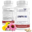 Lymph MD - Lymphatische Drainage Supplement - met Bromelain, Echinacea, Burdock Root, Dandelion, Rutin, Kelp & More - Lymph System Support for Women & Men - 60 Capsules