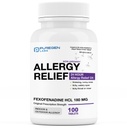 Puregen Labs Allergie Relief, Fexofenadine 180mg, 100 Tablets 