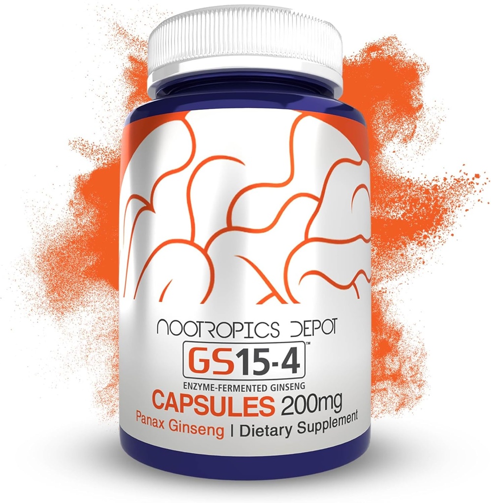 Nootropics Depot GS15-4 Panax Ginseng Extract Capsules 