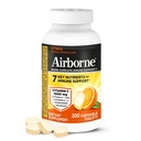 Airborne 1000mg Vitamine C met D en Zink, Multivitamine Immune Ondersteuning Supplement met Antioxidanten A, C en E, 200 Kauwtabletten, Citrus smaak
