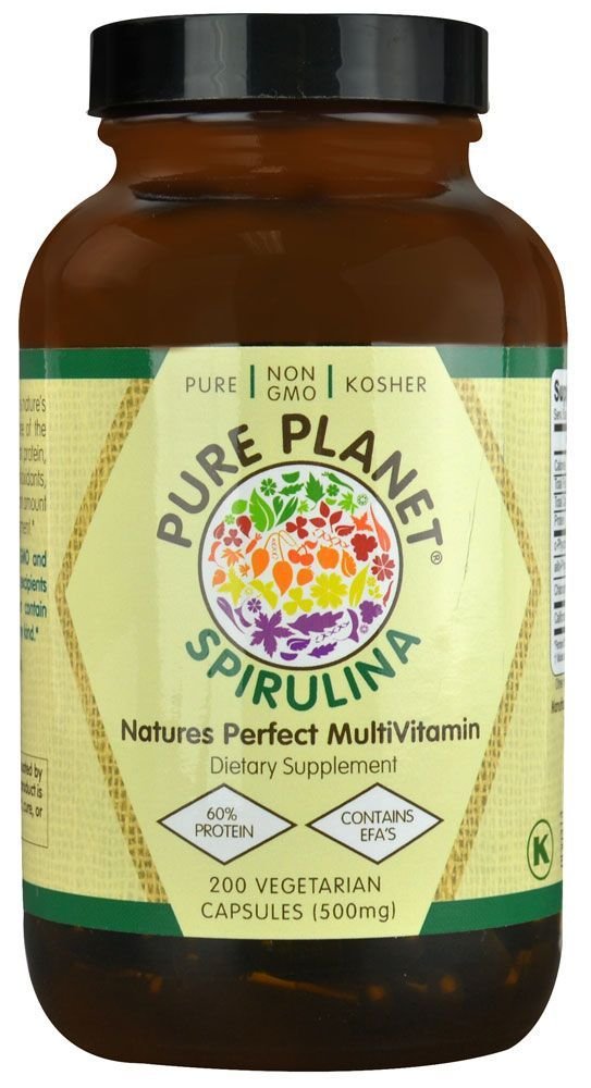 Pure Planeet 100% Pure Spirulina, 200 CT
