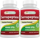 Best Naturals Serrapeptase 40000 SPU's 180 capsules (180 telling (verpakking 2))