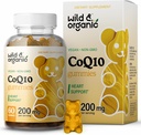 Wild & Organic CoQ10 Gummies - Vegan CoQ10 200mg Antioxidant Supplement met Ubichinon - Natural Energy and Focus Gummies with Coenzyme Q10-60 Non-GMO Pectin Chewables