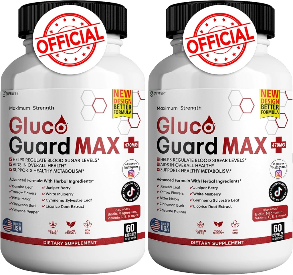 Gluco Guard Max Dagelijkse Wellness Support Supplement met Vitaminen, Mineralen, en Kruiden 
