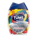 TUMS Chewy Bites Kauwbare Antacida tabletten met Gas Relief, Citroen & Aardbei - 54 Tellen
