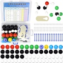 136 st Organische Chemie Moleculaire Model Set voor student en docent Anorganische & Organische Academische Chemie Onderwijs 59 Atomen & 76 Links Bonds & 1 Link Atoms Remover