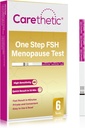 [6 Pack] Carethetic Menopauze Test Kit - Rapid FSH Test Strips voor Thuis Menopauze Stage Monitoring, High-Sensitiviteitsresultaten