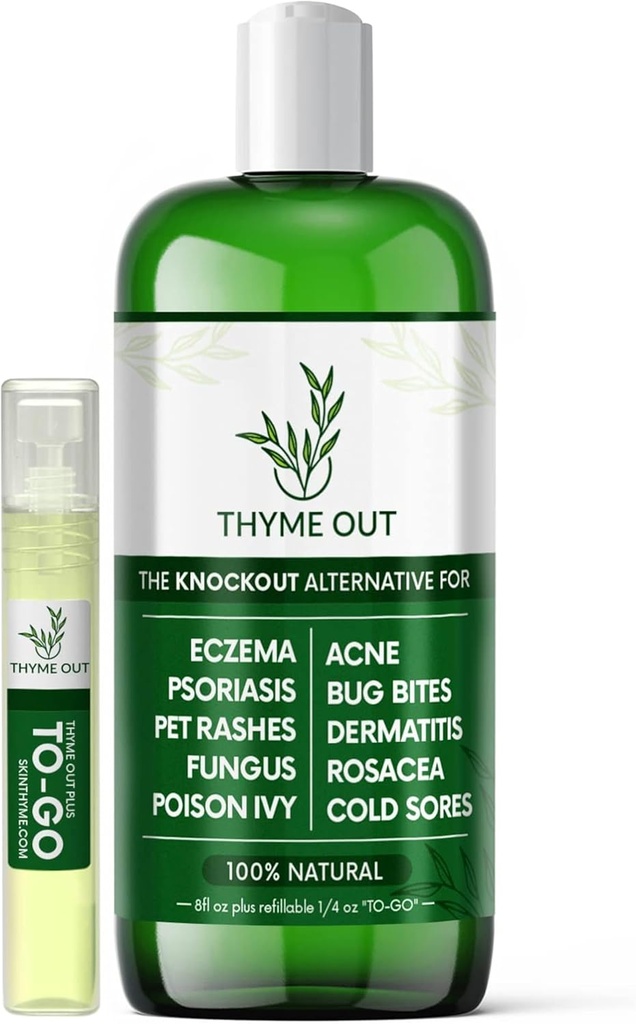 Alle natuurlijke eczeem behandeling - Psoriasis behandeling - een alles-in-één oplossing voor acne, dermatitis, Rosacea, koude sores, huiduitslagen, bugbites en gif Ivy - Anti-Itch Spray voor jeukende huid verlichting