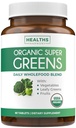 USDA Organic Super Greens Supplement - Organic Greens Fruits and Vegetable Supplement for Adults with 28 Superfood Complex with Superfruits Roots Herbs & More - Vegan & Non-GMO (Up to 1 Month Supply)