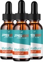 Metaburst PS1000 Pure Drops Liquid Supplement - PS1000 Metaburst Liquid Drops, PS1000 Original Metabolic Support Supplement, PS1000 Pure Metaburst Reviews (3 Pack - 3 mois d'approvisionnement)