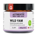 Authentieke biologische Wild Yam Root Balancing Cream voor vrouwen met Premium plantaardige botanicals, Yam Cream, Wild Yam huidverzorging, Alle ingrediënten Certified Vegan (VEGAN Clary Blend)