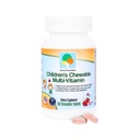 Élevez-les bien Dégustez les enfants Multivitamine, Couleurs naturelles, Saveurs et édulcorants, Vitamines essentielles quotidiennes pour les enfants, Vitamines faciles à trier, Fraise