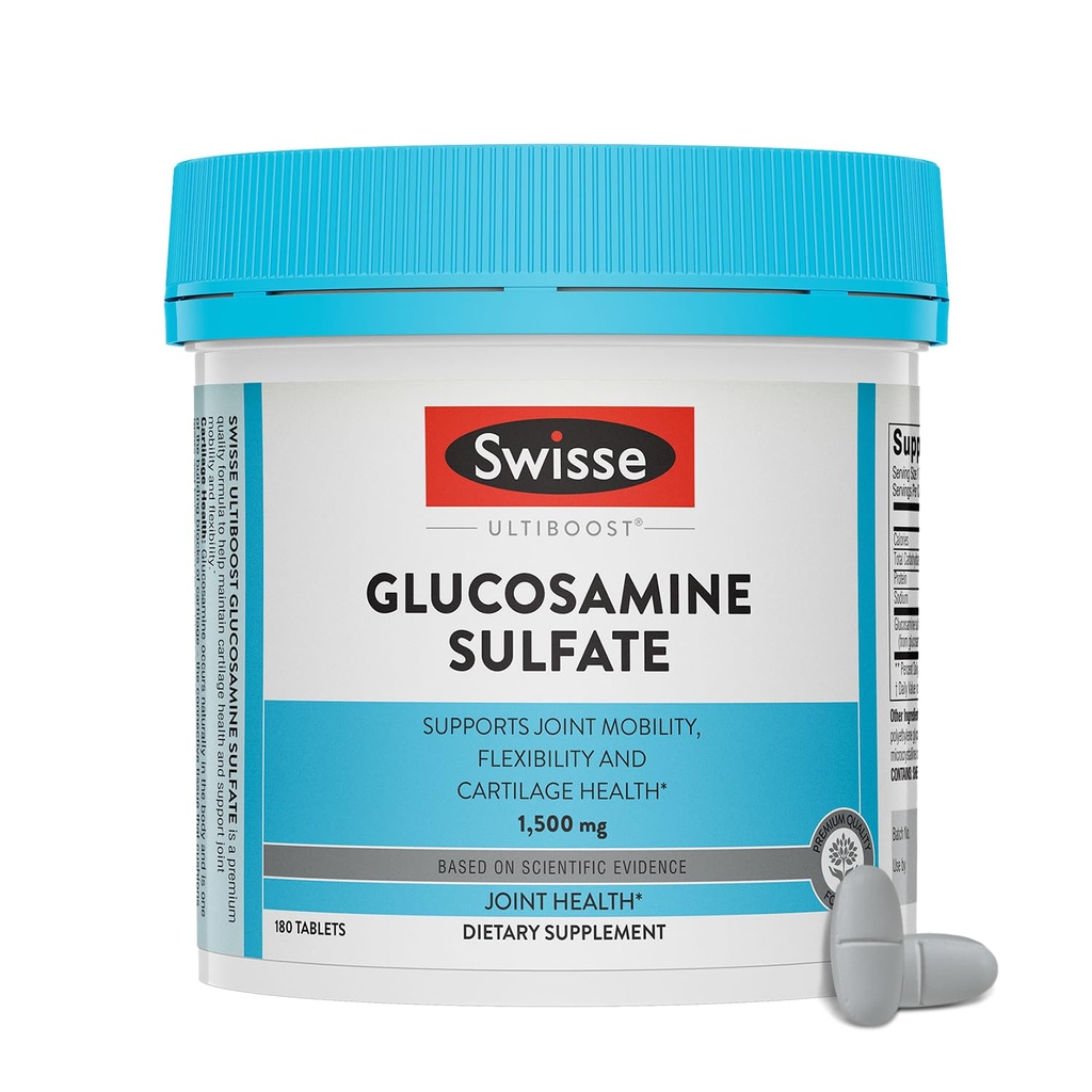 Swisse Glucosamine Sulfate Joint Support Supplement voor Mobiliteit en Flexibiliteit Gezondheid 