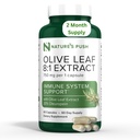 Nature's Push Super Potent Olive Leaf 8:1 Extract 20% Oleuropein 750mg Capsule Immune System, Huid, en Hart Gezondheid Ondersteuning Vegan Non-GMO USA cGMP Glutenvrije Antioxidanten 60 Capsules 2 Maand Levering