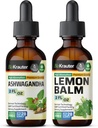 BIO KRAUTER Ashwagandha Tinctuur 2 Fl. Oz. & Lemon Balm Tinctuur 2 Fl. Oz.