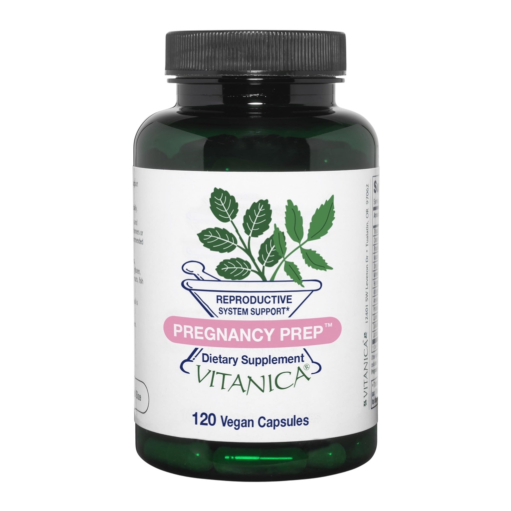 Vitanica Zwangerschapsprep, reproductieve systeemondersteuning, Vegan, 120 capsules