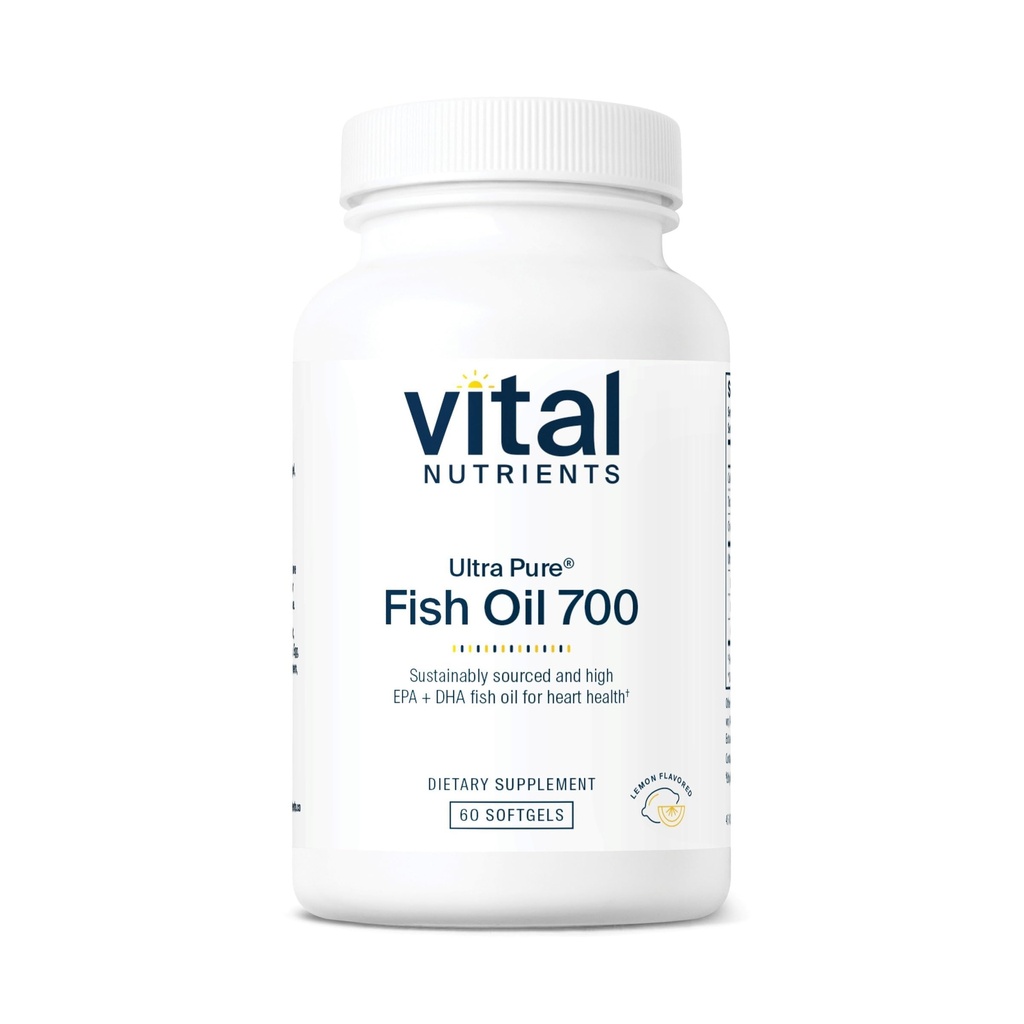 Vitale voedingsstoffen Ultra Pure® Visolie 700 Ondersteunt Hart, Hersenen en Gezamenlijke Gezondheid* 