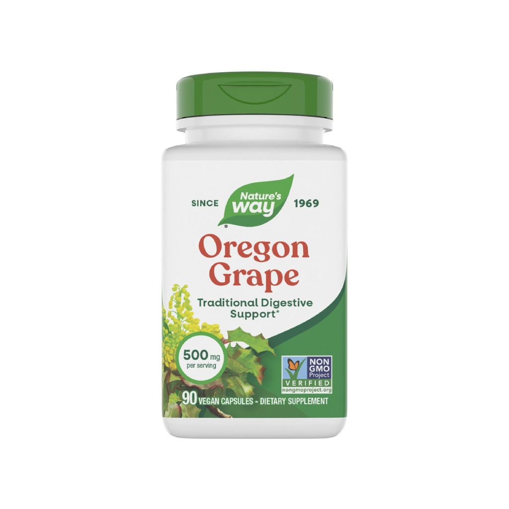 Nature's Way Oregon Grape, Traditional Digestie Remedy* Supplement, 90 Vegan Capsules