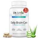 Hersensupplementen voor Geheugen en Focus Dr Lewis Daily Brain Care Capsules met Aloe Vera 