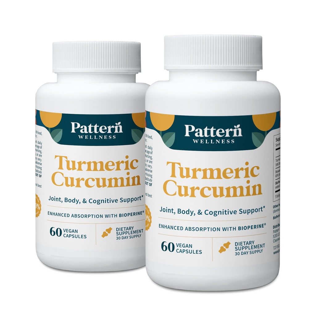 Patronen Wellness Kurkuma Curcumin 1300 mg 95% Curcuminoïden met BioPerine® Black Pepper 