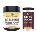 Links Coast Performance Keto MCT Oliepoeder & Collageen + Keto Coco Drink Mix