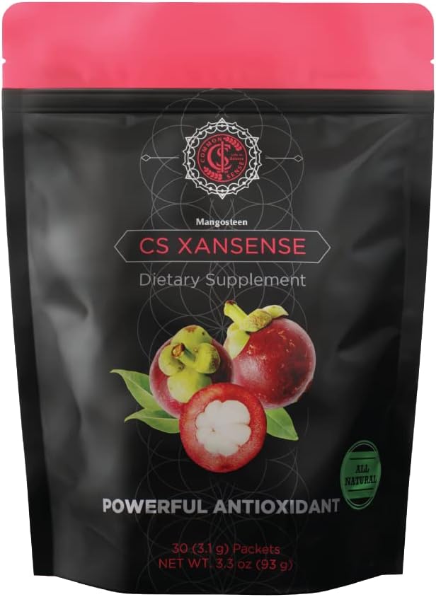 CS XanSense Immune System & Anti-oxidant Supplement- Mangosteen, Xanthones, & Vitamine C- Suikervrije Energie Drank Rijk aan vitamines
