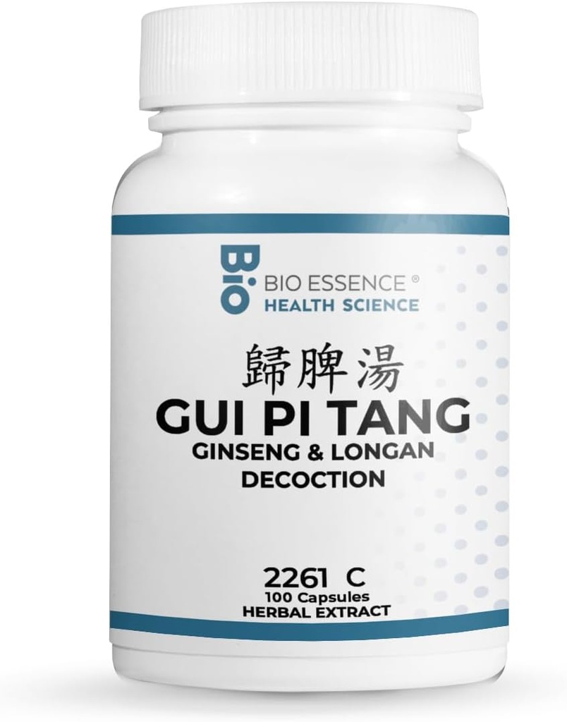 2261C GUI Pi Tang/Ginseng & Longan Decoction 100 capsules/bouteille (2 bouteilles)