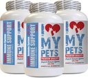 I LOVE MY PETS LLC chat Liver Support - PET Immune Support - Chiens et chats - Booster - Healthy - Milk Thistle Cats - 180 Treats (3 bouteilles)