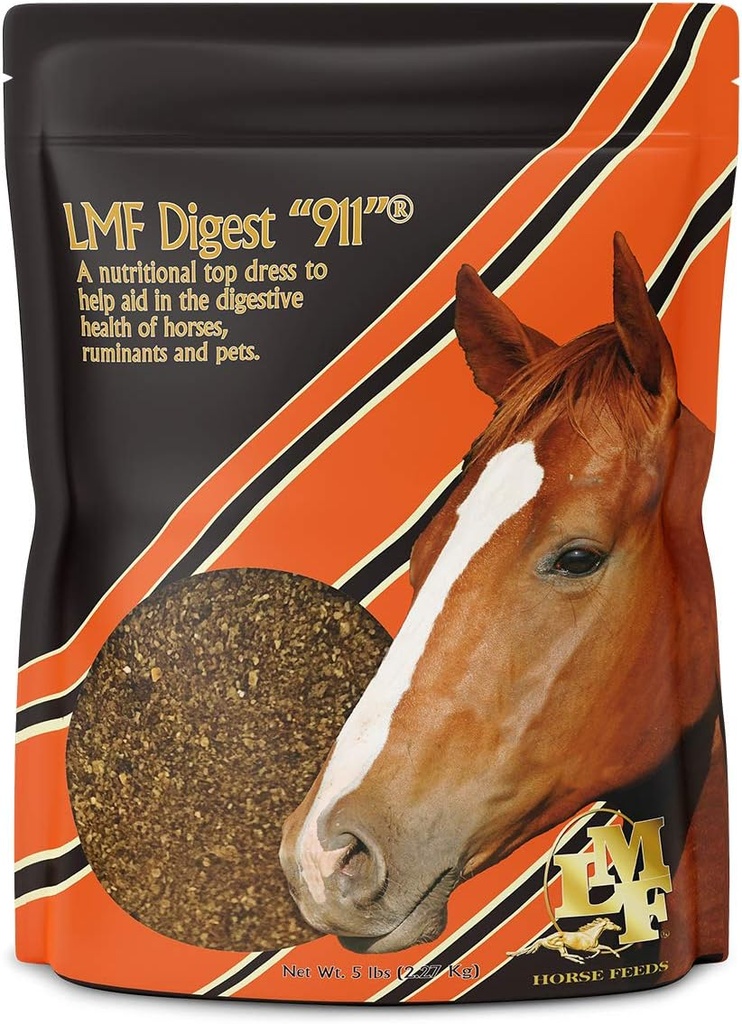 Digest 911" 5 lb prebiotische en probiotische supplement voor paarden herkauwers en huisdieren