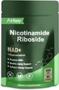 Airboy NAD Supplement met Nicotinamide Riboside Resveratrol & Quercetin 900 mg, NMNH Alternatief voor mannen en vrouwen Ondersteuning Anti-Aging, Energie, Focus - 80 capsules