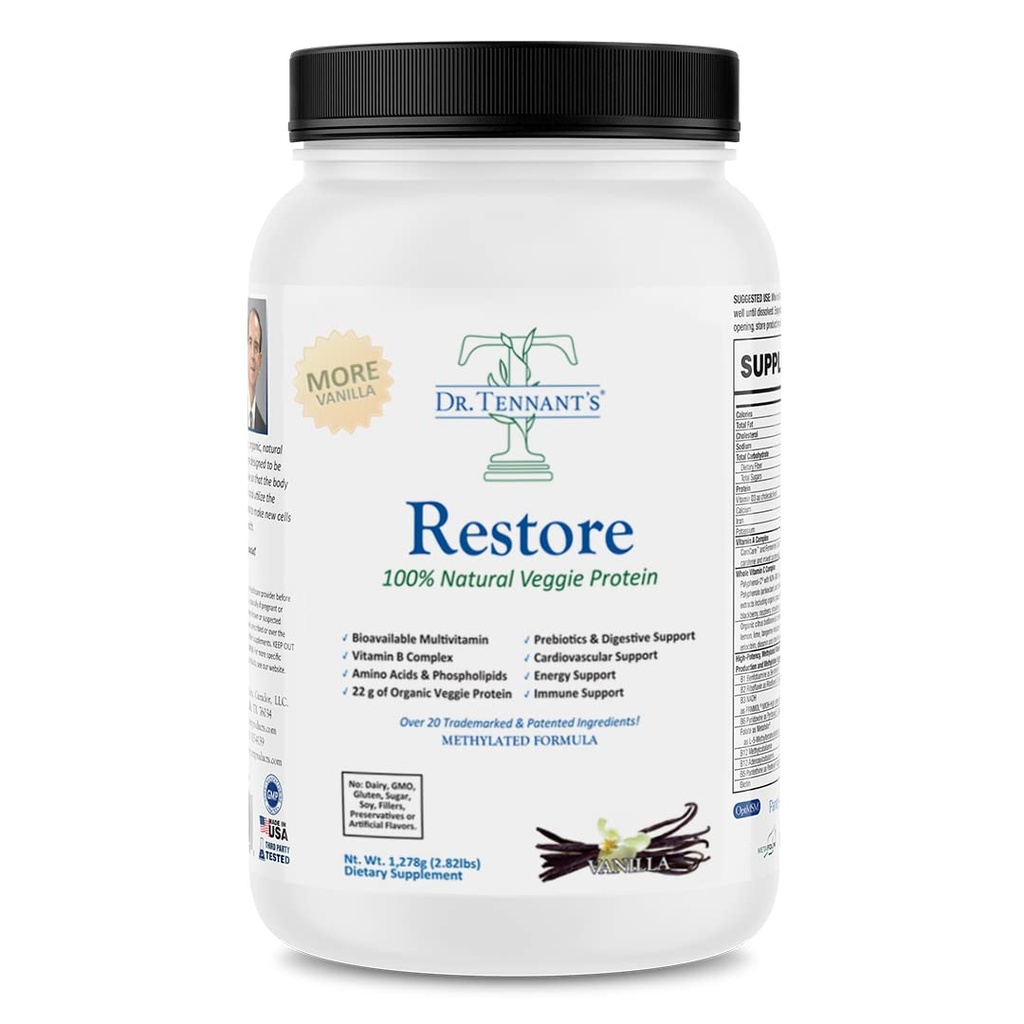 Dr. Tennant's Restore Vanilla Veggie Protein 