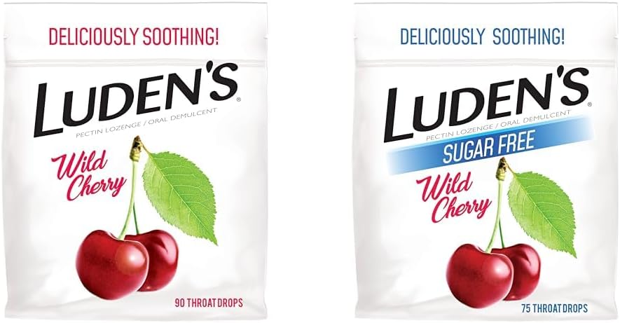 Gouttes de cerise sauvage Ludens, 90 gouttes de cerise sauvage Count & Sugar Free, 75 Count Bundle
