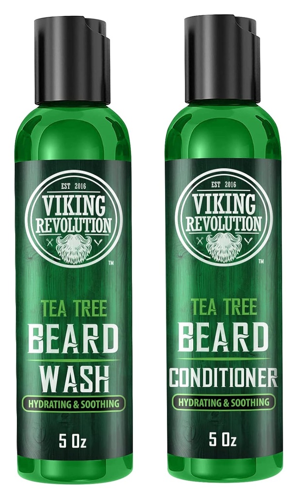 Laver et revitalisant pour les hommes - Adoucisseur de barbe naturelle avec huile d'argan, vitamine E et ginseng (5 Oz)