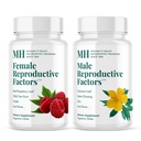 MICHAEL'S Health Naturopathische Programma's Mannelijke en Vrouwelijke Reproductieve Factoren Koppels' Pack - 60 Vegetarische Tablets Per Fles - Nutriënten voor Conception Support - 20 Servers Per Fles